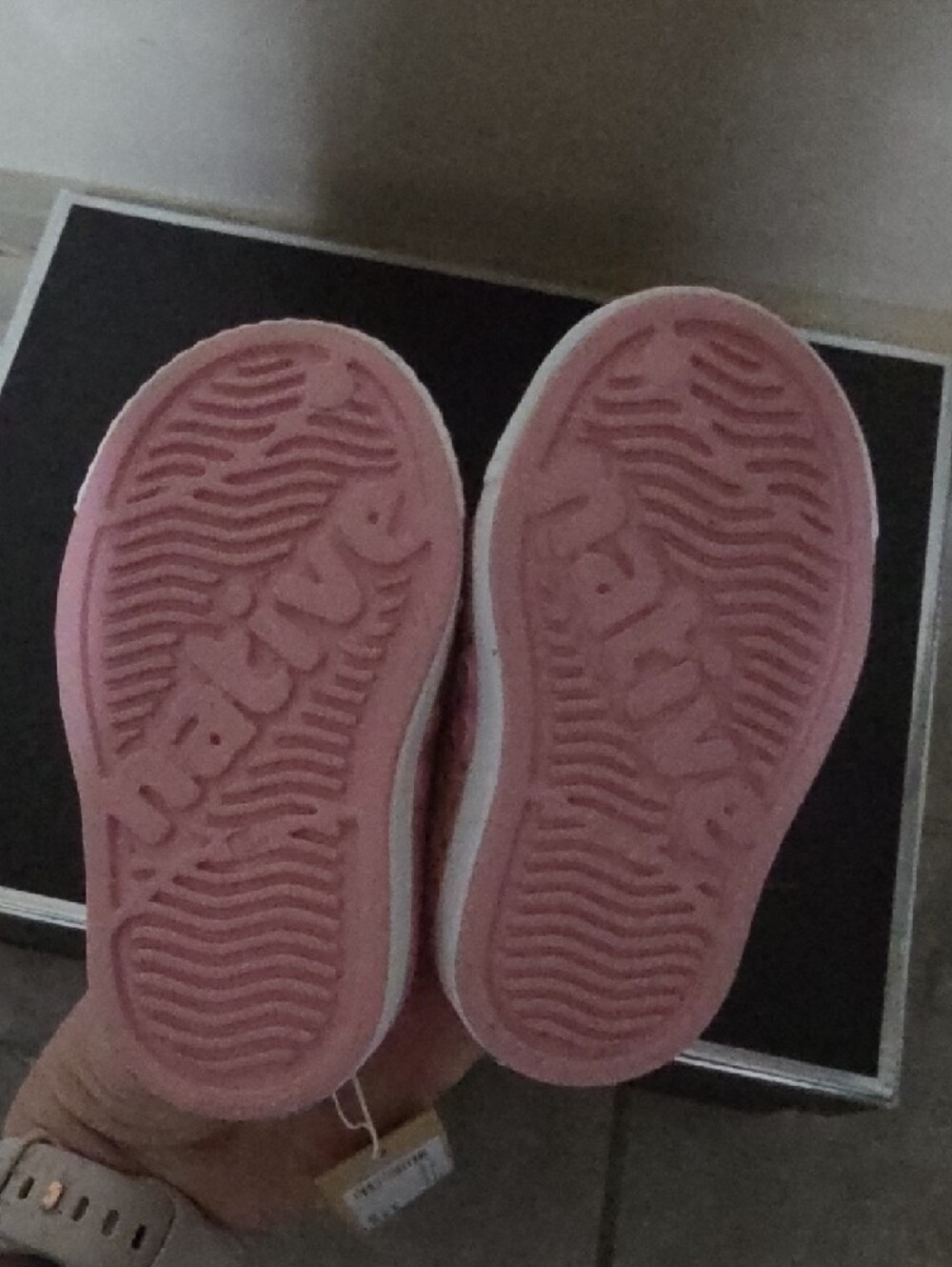 Native Shoes Kids Pink Slip-On Water Shoes with White Toe Caps - Picture 3 of 3